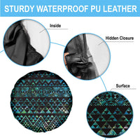 Maori Niho Taniwha Te Wheiao Spare Tire Cover Paua Shell - Polynesian Pride