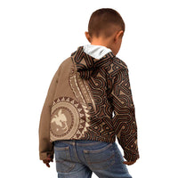 Papua New Guinea Oro Tapa Motif Kid Hoodie Classic LT7 - Polynesian Pride