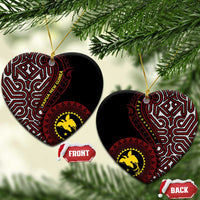 Papua New Guinea Oro Tapa Motif Ceramic Ornament Special