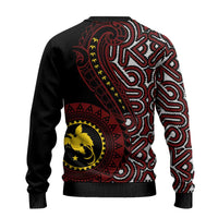 Papua New Guinea Oro Tapa Motif Ugly Christmas Sweater Special LT7 - Polynesian Pride