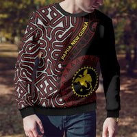 Papua New Guinea Oro Tapa Motif Ugly Christmas Sweater Special LT7 - Polynesian Pride