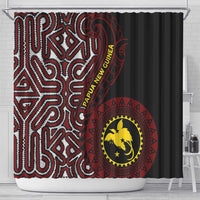 Papua New Guinea Oro Tapa Motif Shower Curtain Special
