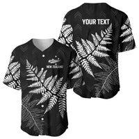 New Zealand Lawn Bowls Personalized Baseball Jersey Wrap-Around Silver Fern - Polynesian Pride