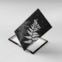 New Zealand Lawn Bowls Personalized Canvas Wall Art Wrap-Around Silver Fern - Polynesian Pride