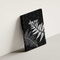 New Zealand Lawn Bowls Personalized Canvas Wall Art Wrap-Around Silver Fern - Polynesian Pride