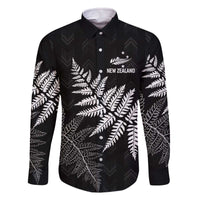 New Zealand Lawn Bowls Personalized Family Matching Off The Shoulder Long Sleeve Dress and Hawaiian Shirt Wrap-Around Silver Fern - Polynesian Pride