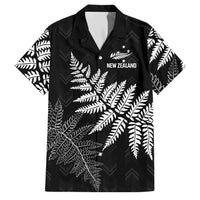 New Zealand Lawn Bowls Personalized Family Matching Off Shoulder Short Dress and Hawaiian Shirt Wrap-Around Silver Fern - Polynesian Pride