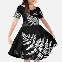 New Zealand Lawn Bowls Personalized Family Matching Tank Maxi Dress and Hawaiian Shirt Wrap-Around Silver Fern - Polynesian Pride