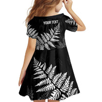 New Zealand Lawn Bowls Personalized Family Matching Tank Maxi Dress and Hawaiian Shirt Wrap-Around Silver Fern - Polynesian Pride