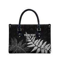 New Zealand Lawn Bowls Personalized Leather Bag Wrap-Around Silver Fern - Polynesian Pride