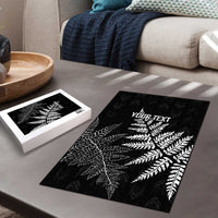 New Zealand Lawn Bowls Personalized Puzzle Wrap-Around Silver Fern - Polynesian Pride