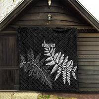New Zealand Lawn Bowls Personalized Quilt Wrap-Around Silver Fern - Polynesian Pride