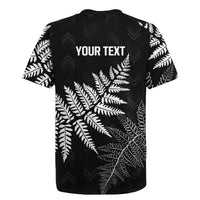 New Zealand Lawn Bowls Personalized Rugby Jersey Wrap-Around Silver Fern - Polynesian Pride