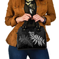 New Zealand Lawn Bowls Personalized Shoulder Handbag Wrap-Around Silver Fern - Polynesian Pride