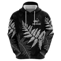 New Zealand Lawn Bowls Personalized Zip Hoodie Wrap-Around Silver Fern - Polynesian Pride