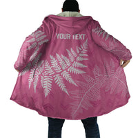 New Zealand Lawn Bowls Breast Cancer Personalized Cloak Wrap-Around Silver Fern - Polynesian Pride