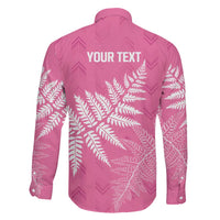 New Zealand Lawn Bowls Breast Cancer Personalized Family Matching Summer Maxi Dress and Hawaiian Shirt Wrap-Around Silver Fern - Polynesian Pride