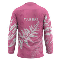 New Zealand Lawn Bowls Breast Cancer Personalized Hockey Jersey Wrap-Around Silver Fern - Polynesian Pride
