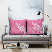 New Zealand Lawn Bowls Breast Cancer Personalized Pillow Cover Wrap-Around Silver Fern - Polynesian Pride
