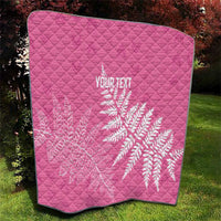 New Zealand Lawn Bowls Breast Cancer Personalized Quilt Wrap-Around Silver Fern - Polynesian Pride