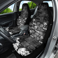 Aloha Vintage Quilt Car Seat Cover Hawaiian Seamless - Black LT7 - Polynesian Pride