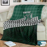 Rainbow Warriors Hawaii Personalized Palaka Blanket LT7 - Polynesian Pride