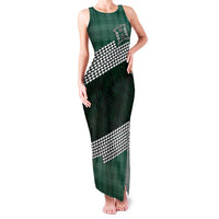 Rainbow Warriors Hawaii Personalized Palaka Family Matching Tank Maxi Dress and Hawaiian Shirt LT7 Mom's Dress Green - Polynesian Pride