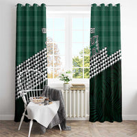Rainbow Warriors Hawaii Personalized Palaka Window Curtain LT7 - Polynesian Pride