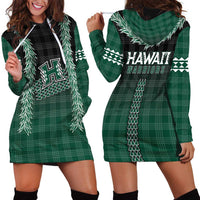 Rainbow Warriors Hawaii Palaka Hoodie Dress Maile Lei LT7 - Polynesian Pride
