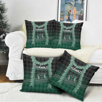 Rainbow Warriors Hawaii Palaka Pillow Cover Maile Lei - Polynesian Pride