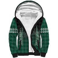 Rainbow Warriors Hawaii Palaka Sherpa Hoodie Maile Lei LT7 Unisex Dark Green - Polynesian Pride