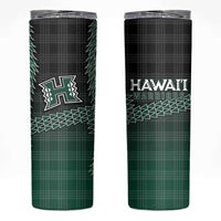 Rainbow Warriors Hawaii Palaka Skinny Tumbler Maile Lei LT7 Dark Green - Polynesian Pride