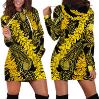Hawaii Oahu Ilima Lei Hoodie Dress LT7 - Polynesian Pride