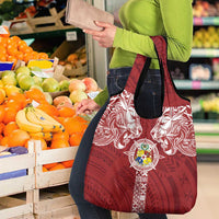 Tonga Independence Day Grocery Bag Tongatapu Lion Ngatu Motifs