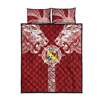 Tonga Independence Day Quilt Bed Set Tongatapu Lion Ngatu Motifs