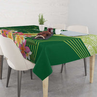 Fiji Ballantine Memorial High School Personalised Tablecloth Masi Tapa Mix Plumeria LT7 - Polynesian Pride