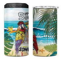 It's 5 o'clock Somewhere 4 in 1 Can Cooler Tumbler Beach Party - Polynesian Pride