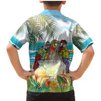 It's 5 o'clock Somewhere Family Matching Mermaid Dress and Hawaiian Shirt Beach Party - Polynesian Pride