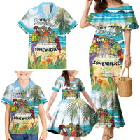 It's 5 o'clock Somewhere Family Matching Mermaid Dress and Hawaiian Shirt Beach Party - Polynesian Pride