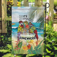 It's 5 o'clock Somewhere Garden Flag Beach Party - Polynesian Pride