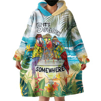 It's 5 o'clock Somewhere Wearable Blanket Hoodie Beach Party - Polynesian Pride