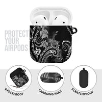 Aloha Hawaii Turtles Floral AirPods Case Obsidian Glaze LT7 - Polynesian Pride