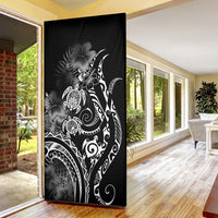 Aloha Hawaii Turtles Floral Door Cover Obsidian Glaze LT7 - Polynesian Pride