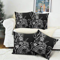 Aloha Hawaii Turtles Floral Pillow Cover Obsidian Glaze LT7 - Polynesian Pride