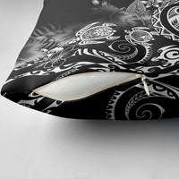 Aloha Hawaii Turtles Floral Pillow Cover Obsidian Glaze LT7 - Polynesian Pride