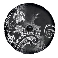 Aloha Hawaii Turtles Floral Spare Tire Cover Obsidian Glaze LT7 - Polynesian Pride