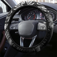 Aloha Hawaii Turtles Floral Steering Wheel Cover Obsidian Glaze LT7 - Polynesian Pride