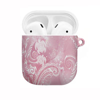 Aloha Hawaii Turtles Floral AirPods Case Pink Marbles Glaze LT7 Pink - Polynesian Pride