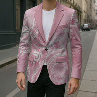 Aloha Hawaii Turtles Floral Blazer Pink Marbles Glaze LT7 - Polynesian Pride