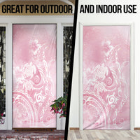 Aloha Hawaii Turtles Floral Door Cover Pink Marbles Glaze LT7 - Polynesian Pride